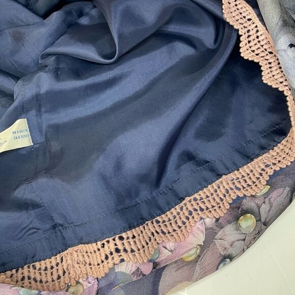 Anthropologie Leifsdottir Designer Silk Floral Dress size 4 - Picture 9 of 13